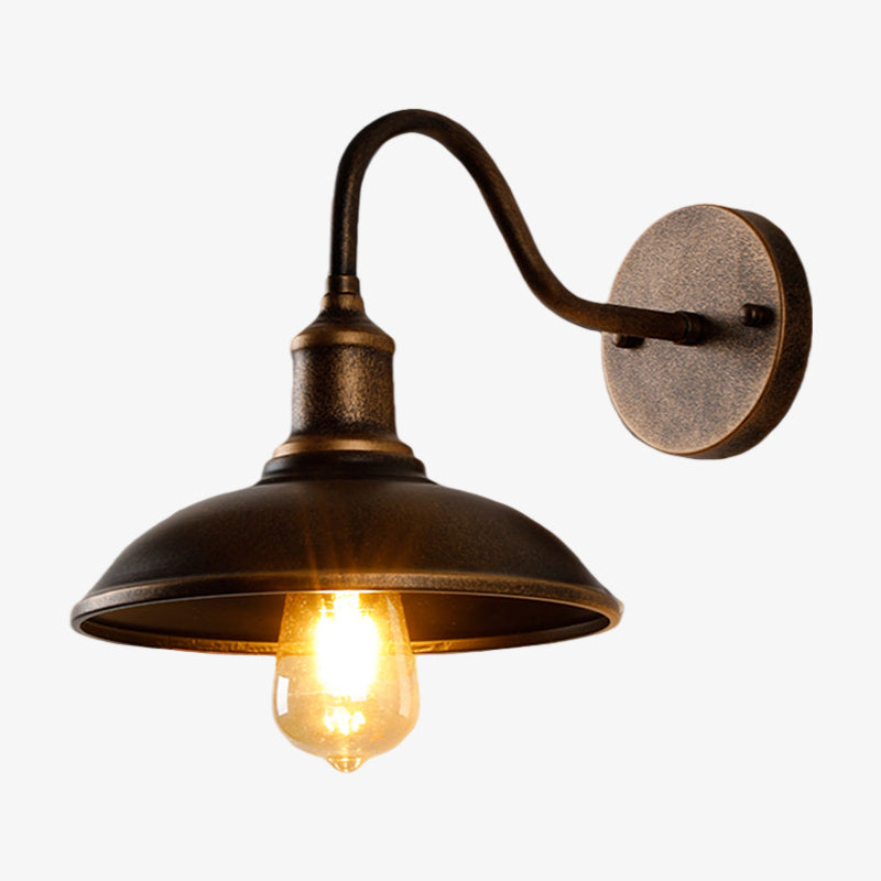 Solenvo Decorative Bowl Shaped Outdoor Vintage Wall Lamp - Exterior Lighting for Garden Spaces | Souliia