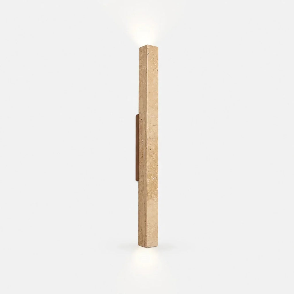 Stone Linear Wall Sconce, Up Down Wall Light for Hallway, Vanity, Bedroom and Stairway | Souliia