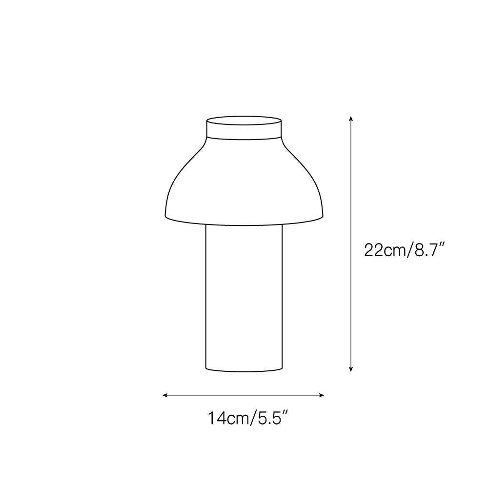 Moderní přenosná stolní lampa – minimalistické dobíjecí světlo pro použití v interiéru i exteriéru | Souliia
