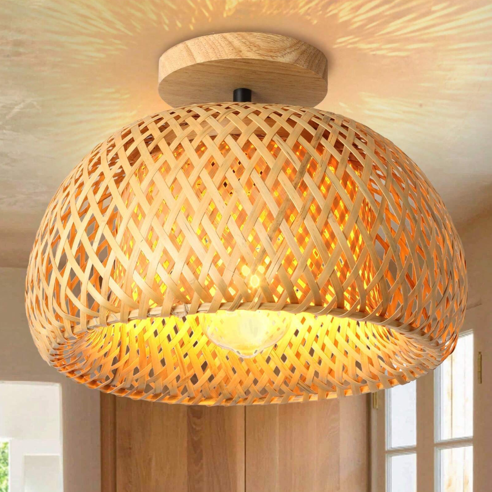 The Luminous Refuge Bamboo Ceiling Light | Souliia