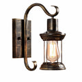 Rustic Antique Bronze Outdoor Wall Lantern | Souliia