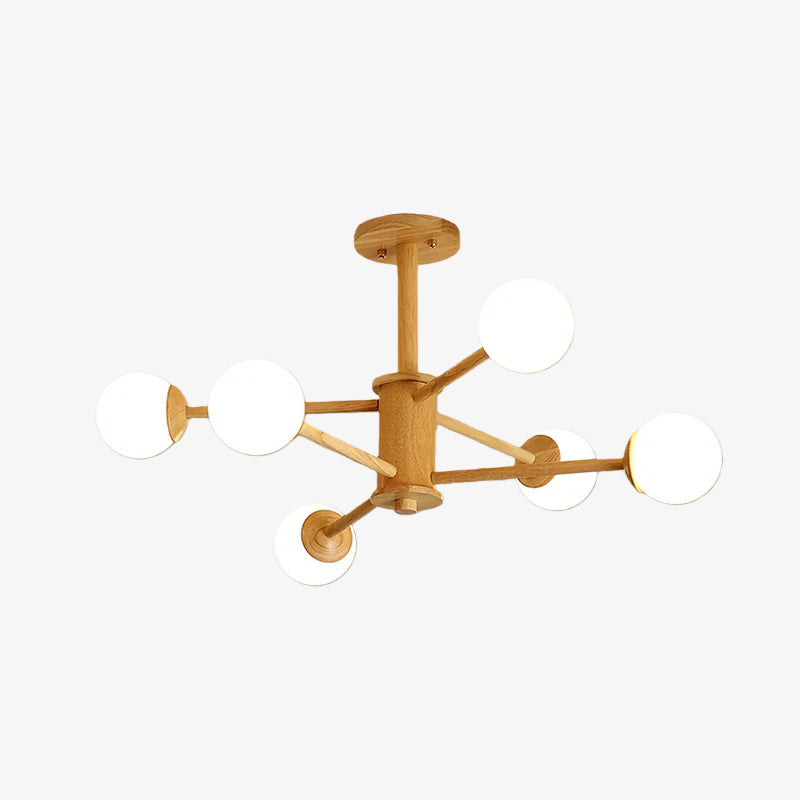 Lampada da soffitto dal design molecolare Orrise - Lampadario artistico con illuminazione a rami per gli ambienti domestici | Souliia