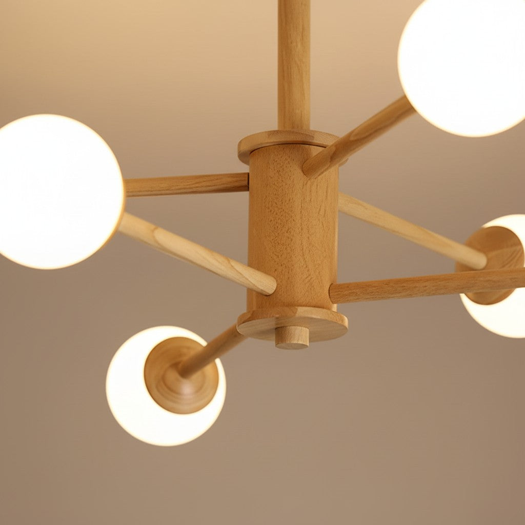 Lampada da soffitto dal design molecolare Orrise - Lampadario artistico con illuminazione a rami per gli ambienti domestici | Souliia