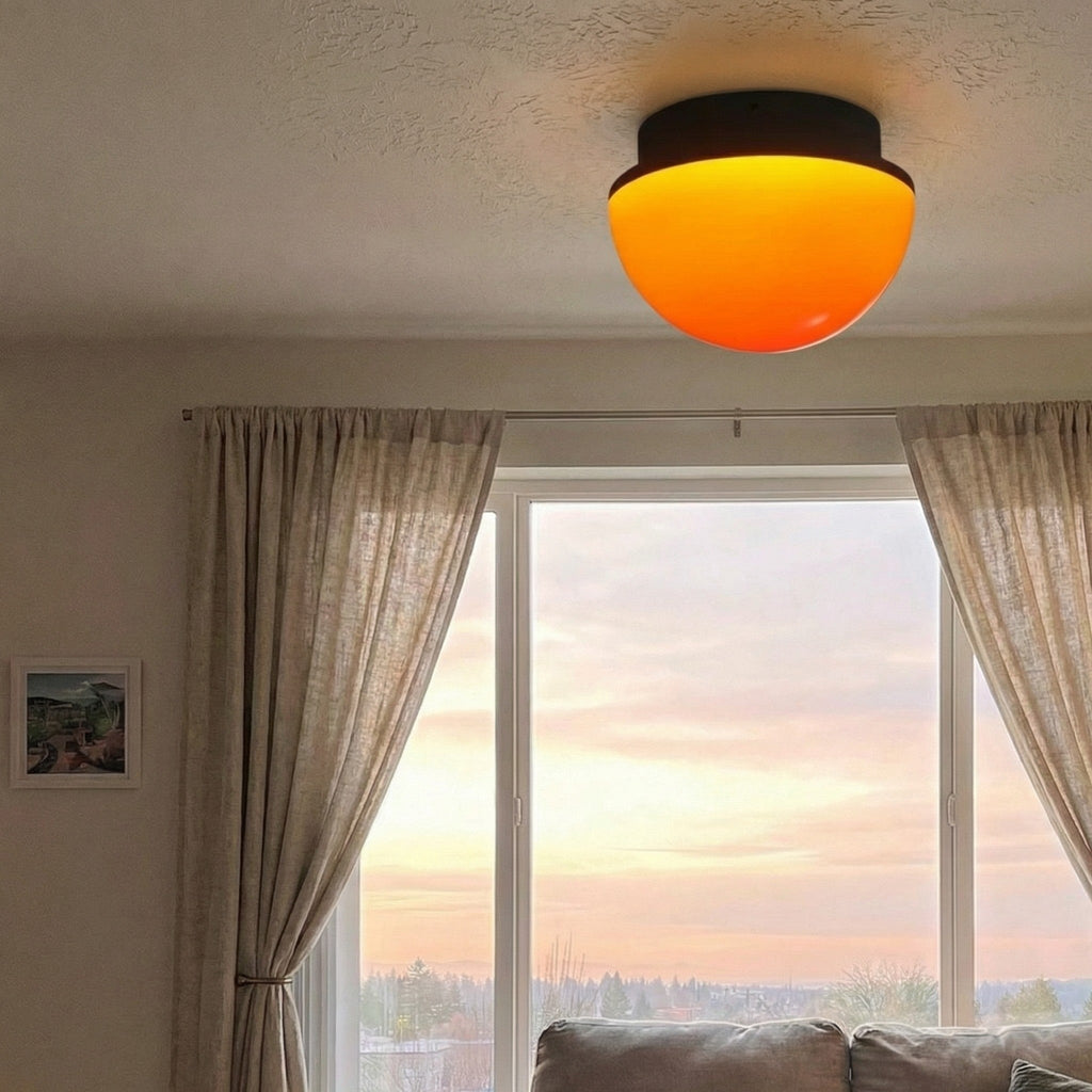 Sunset Glow Acryl LED-Deckenleuchte mit Ambient-Kuppel für Wohnzimmer und Schlafzimmer | Souliia