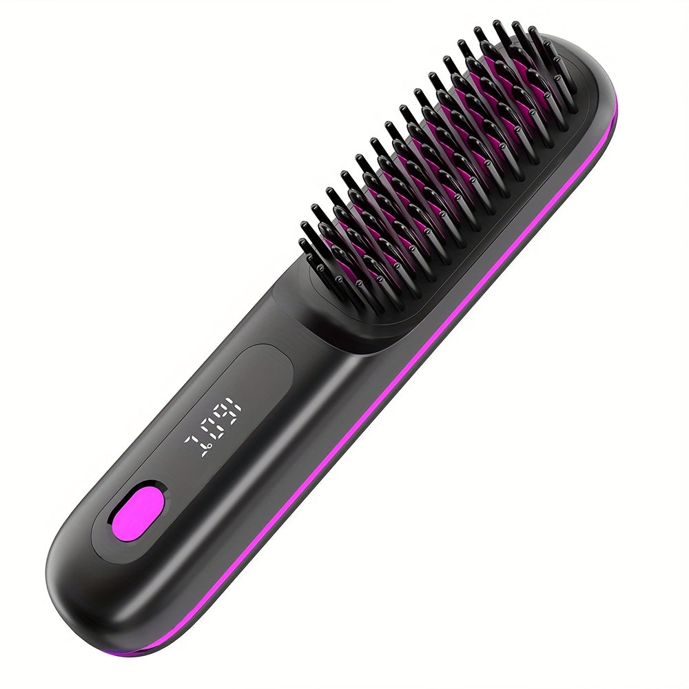 Auristyle Cordless Hot Comb Brush — Portable, Type-C Fast Charging