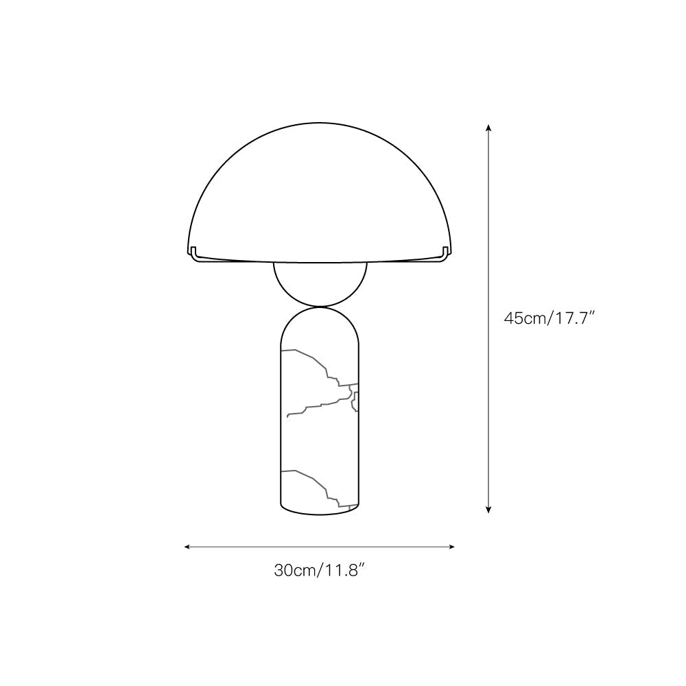 Peono Alabaster Table Lamp | Souliia