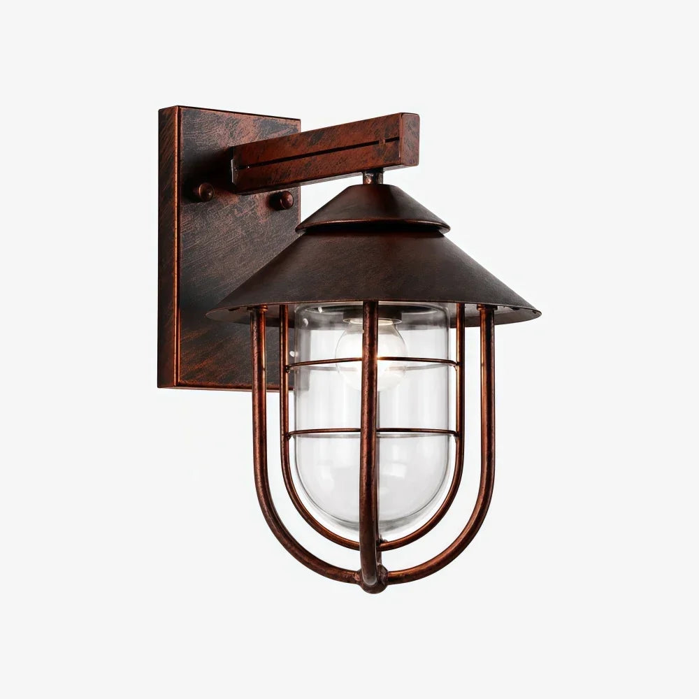 Patnox Outdoor Glass Wall Light | Souliia