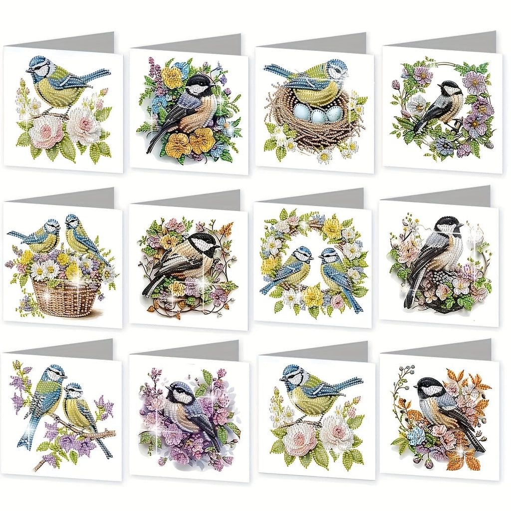 Set of 12 Greeting Cards for Diamond Painting - Souliia