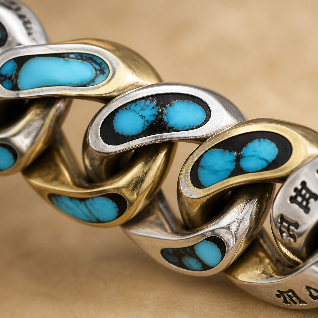SereniStone – Tibetan Nine-Eyed Dzi Bead Bracelet with Turquoise Inlay - Souliia