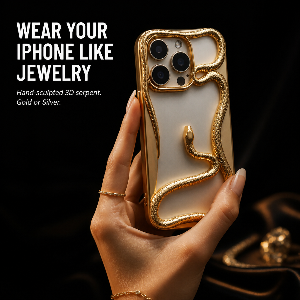 Serpentine Luxe — Wear Your iPhone Like a Sculpted Piece of Jewelry - Souliia