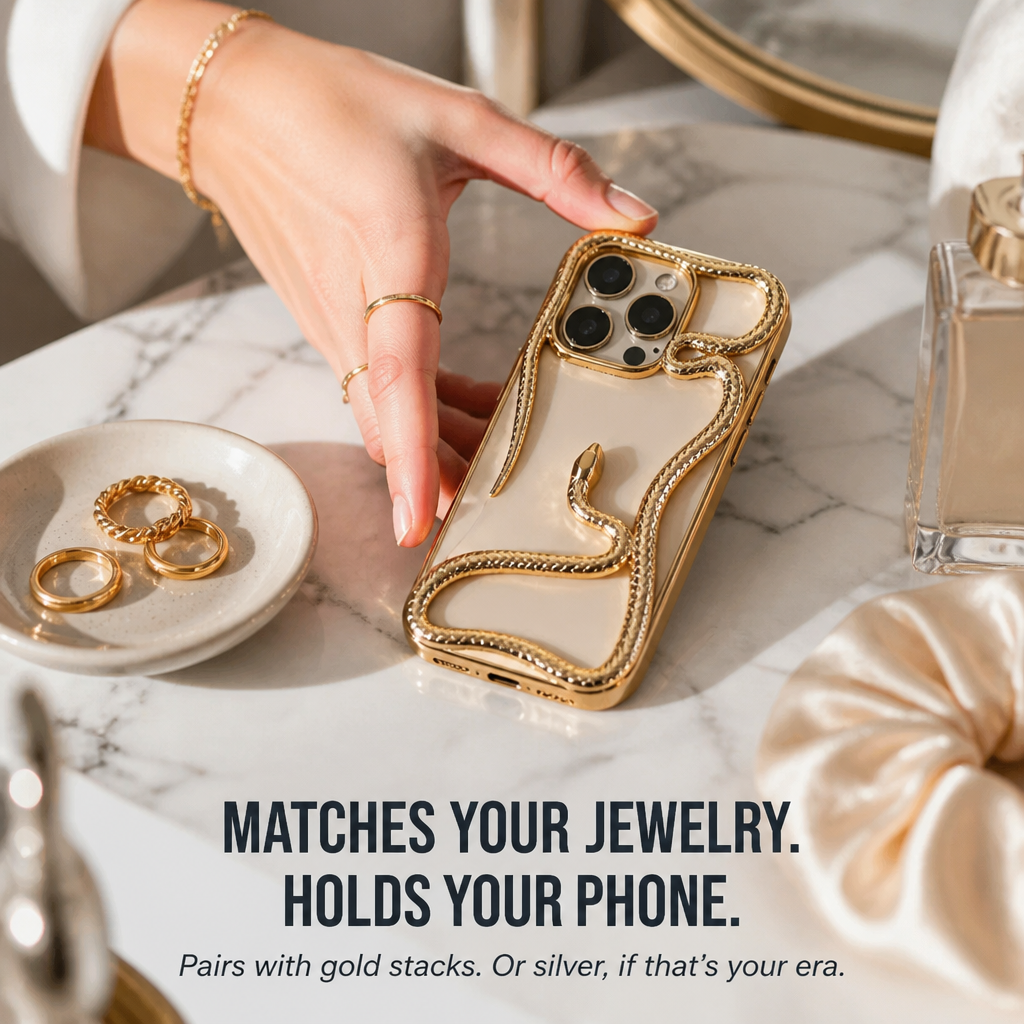 Serpentine Luxe — Wear Your iPhone Like a Sculpted Piece of Jewelry - Souliia