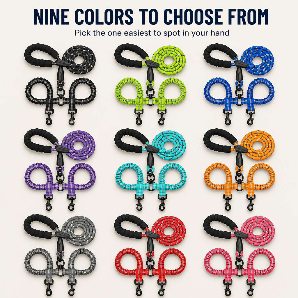 VersaTether — Effortless, Tangle-Free Control for Happier, Calmer Walks with Two Dogs - Souliia
