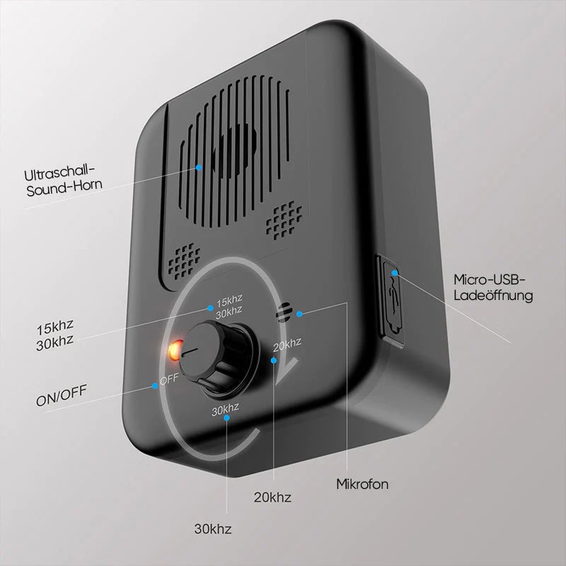 Ultrasonic Bark Control Device for Home and Garden – SilentGuard - Souliia