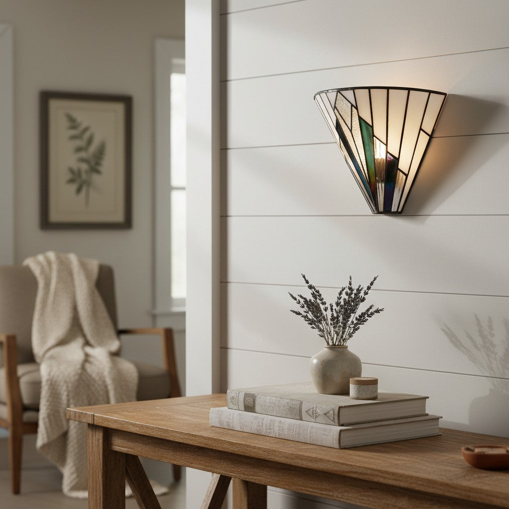 TF Astoria Art Glass Wall Sconce – Handcrafted Vintage Style Accent Lamp for Bedrooms | Souliia