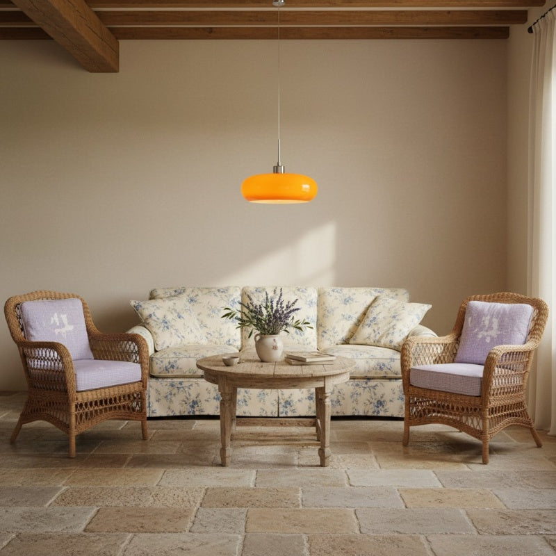 Závěsná lampa Potivus Glow v retro stylu – sochařské závěsné svítidlo do obytných prostor N36 | Souliia