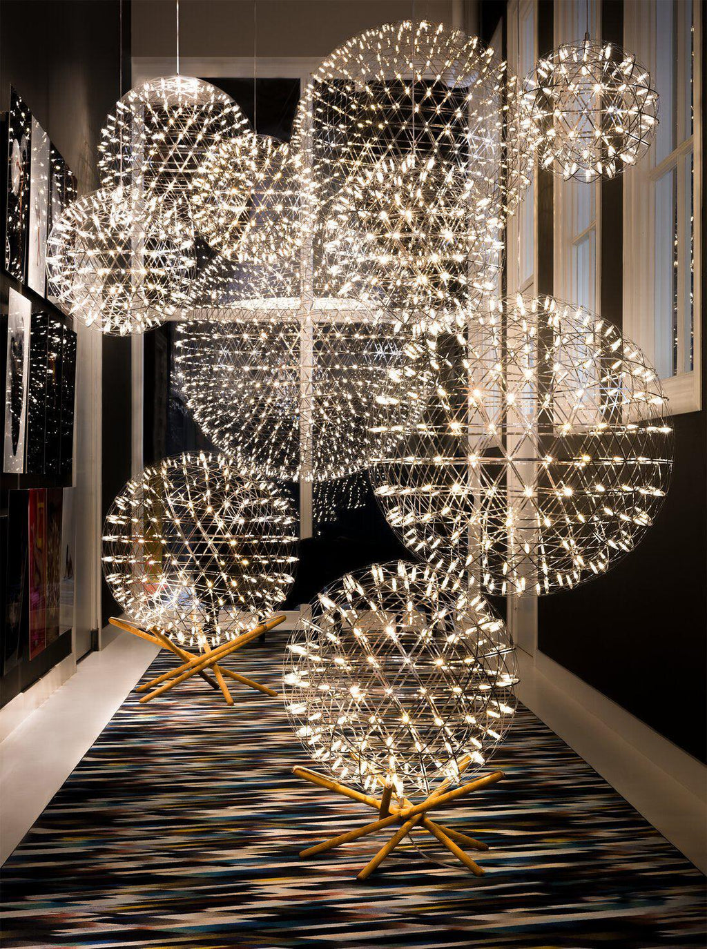 Silver Spark Ball Pendant Light | Souliia