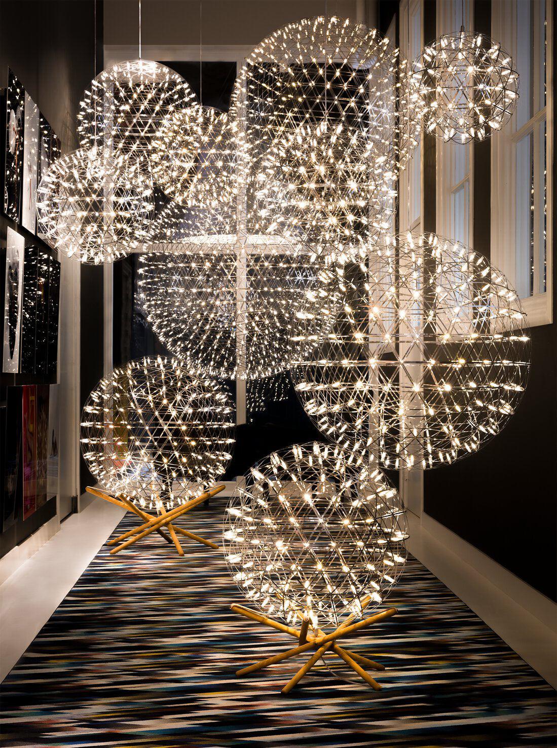 Silver Spark Ball Pendant Light | Souliia