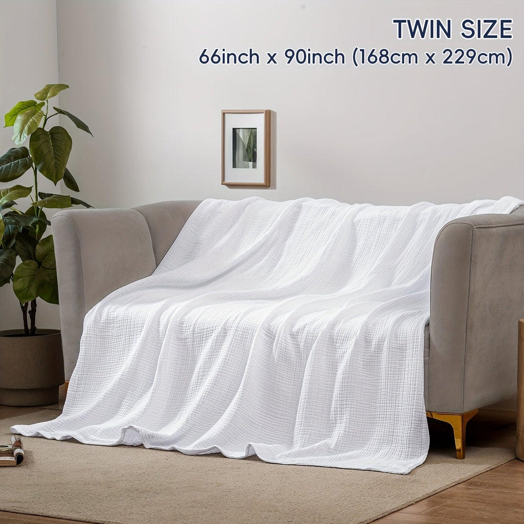 Cloudsoft Four-Layer Cotton Blanket — Soft, Breathable Weave