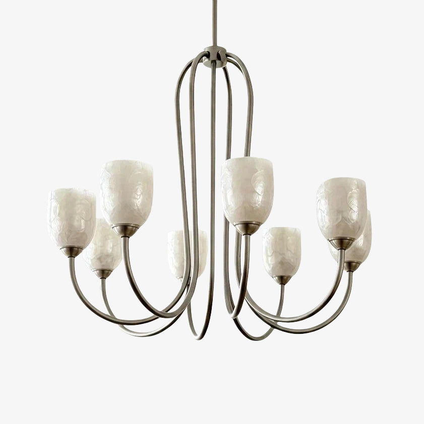 Shell Shade French Vintage Chandelier for Dining Room Lighting | Souliia