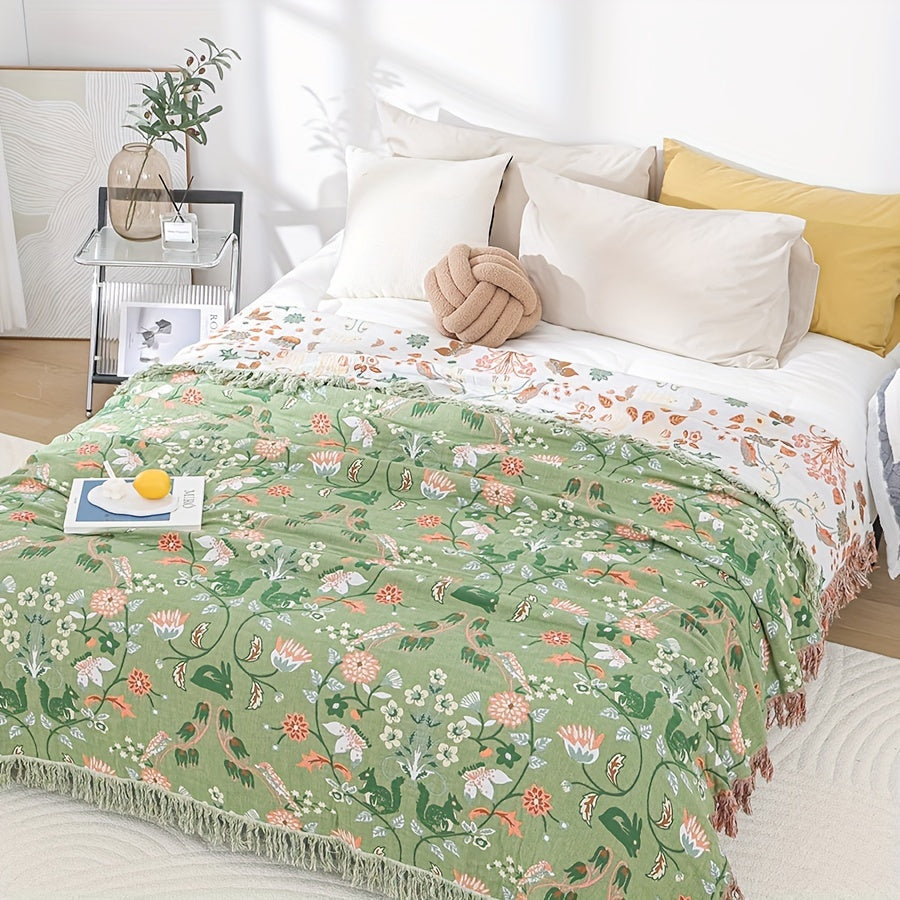 Cloudcover Cotton Chiffon Reversible Bedspread — Lightweight, Breathable Weave