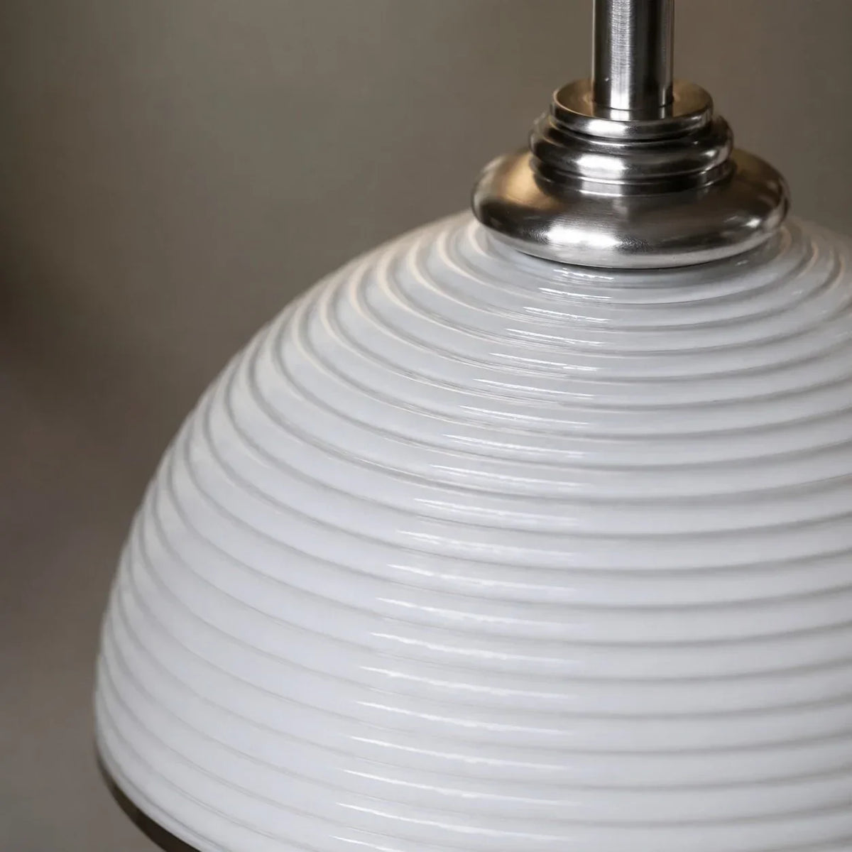 Ribelle Ribbed Glass Pendant Light for Dining Rooms and Bedrooms | Souliia