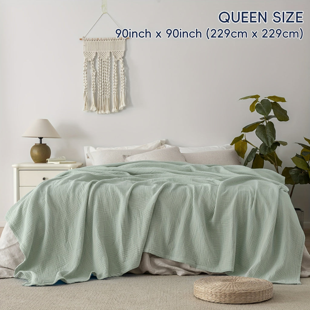 Cloudsoft Four-Layer Cotton Blanket — Soft, Breathable Weave