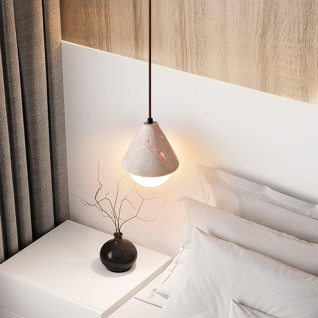 Travertine Pendant Light | Souliia
