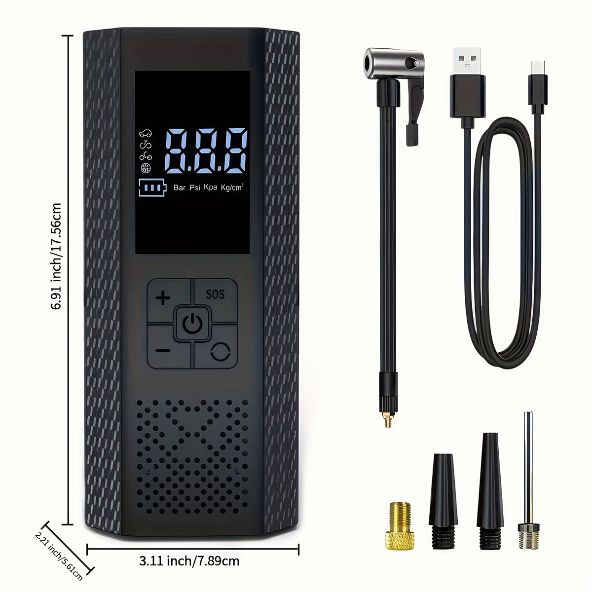 AutoAir 150 PSI Cordless Tire Pump — Compact Pocket-Size Quick Inflator