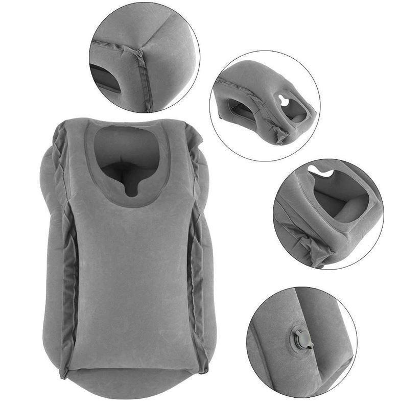 Aufblasbares Reisekissen - komfortable Schlafunterstützung