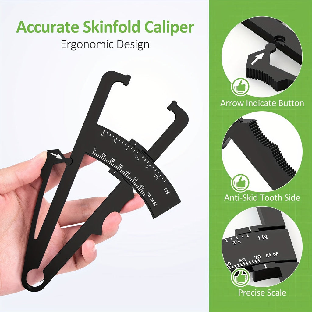 Caliperfit Body Fat Caliper — Precision Pinch-and-Read Skinfold Gauge