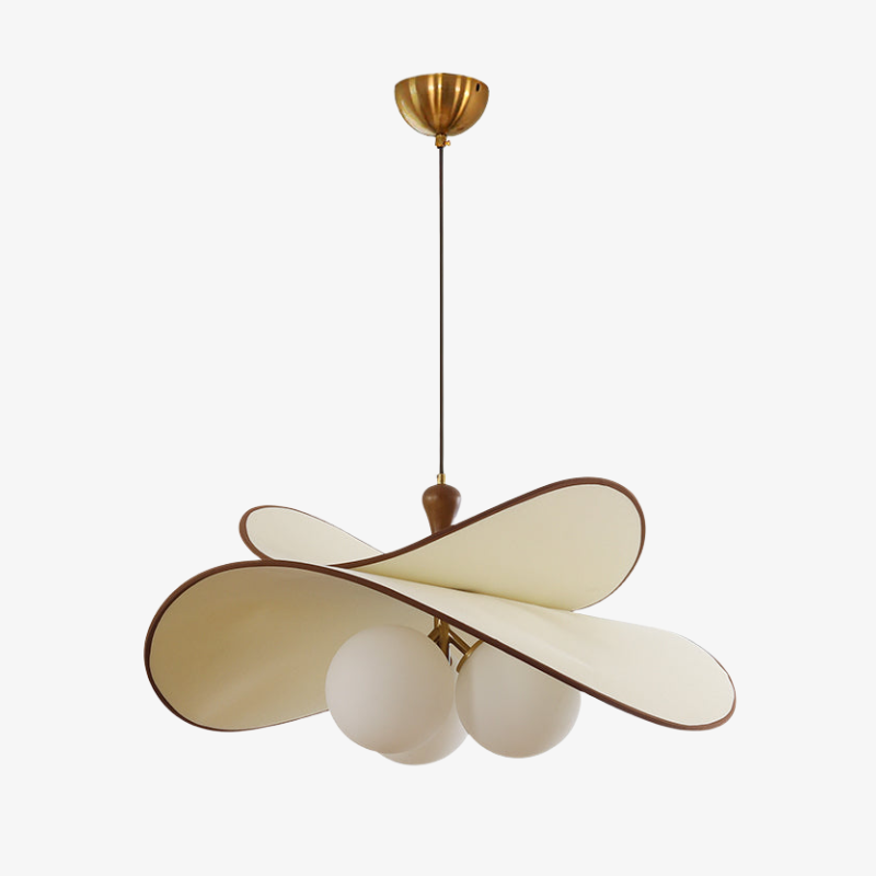 Orrise Floating Glass Globe Pendant with Metal Accents - Modern Minimalist lights for Kitchen and Dining Rooms | Souliia