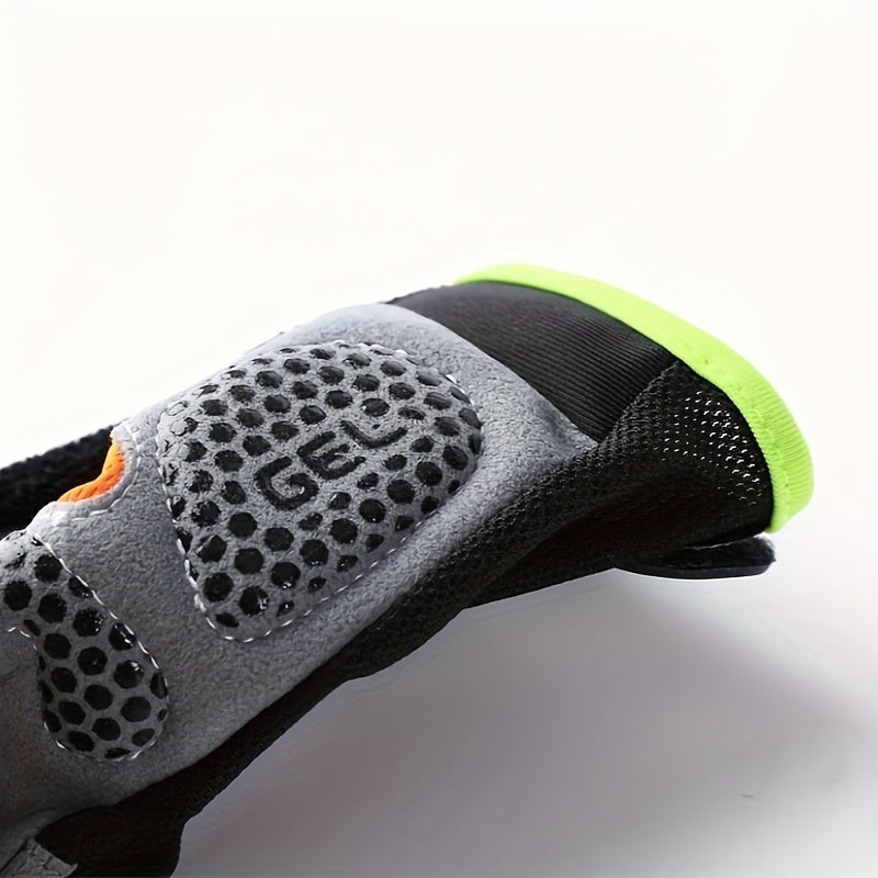 AthletiQ Half-Finger Outdoor Gloves, Universally Sized for Men & Women