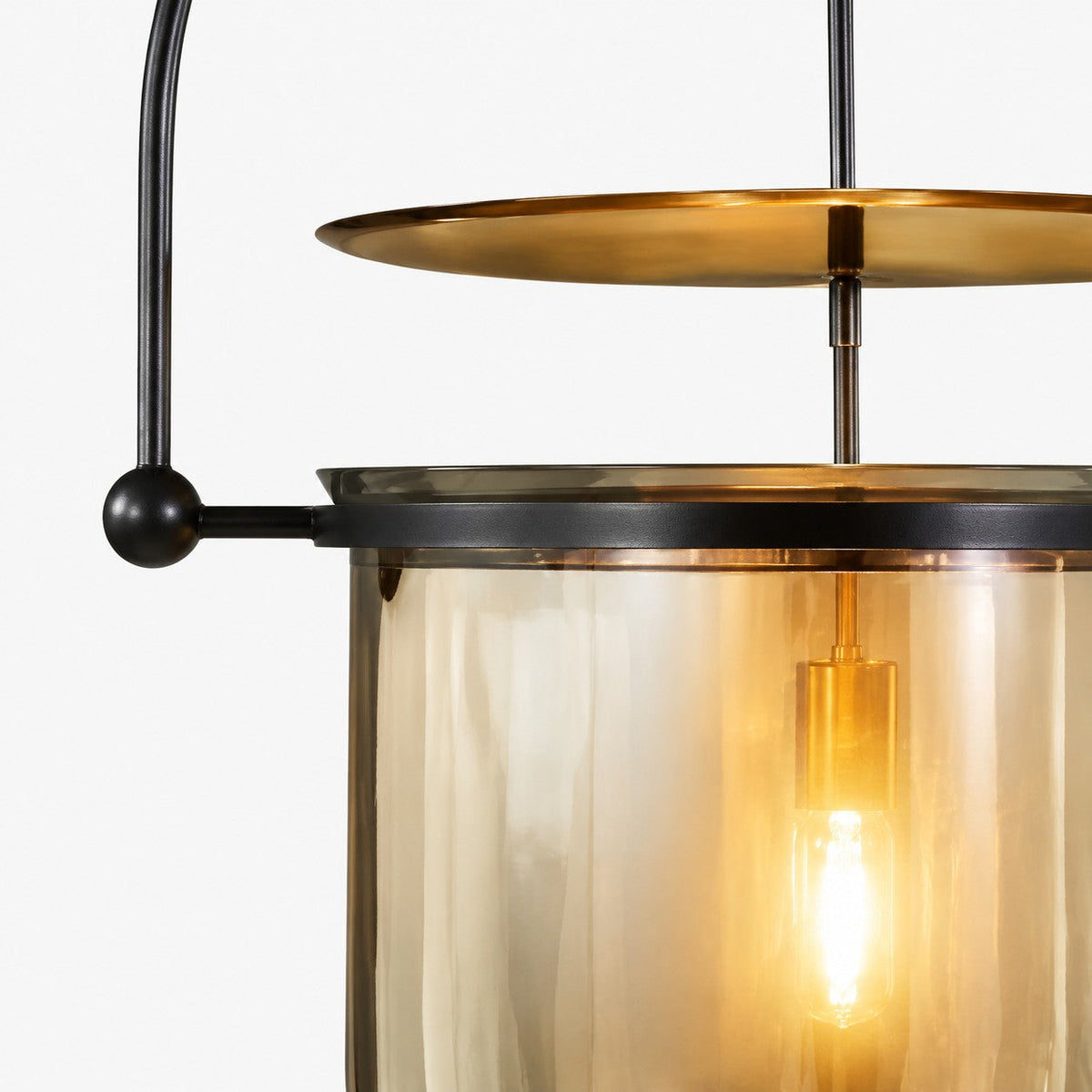 מנורת תלייה מזכוכית מצולעת בסגנון וינטג' | סולייה