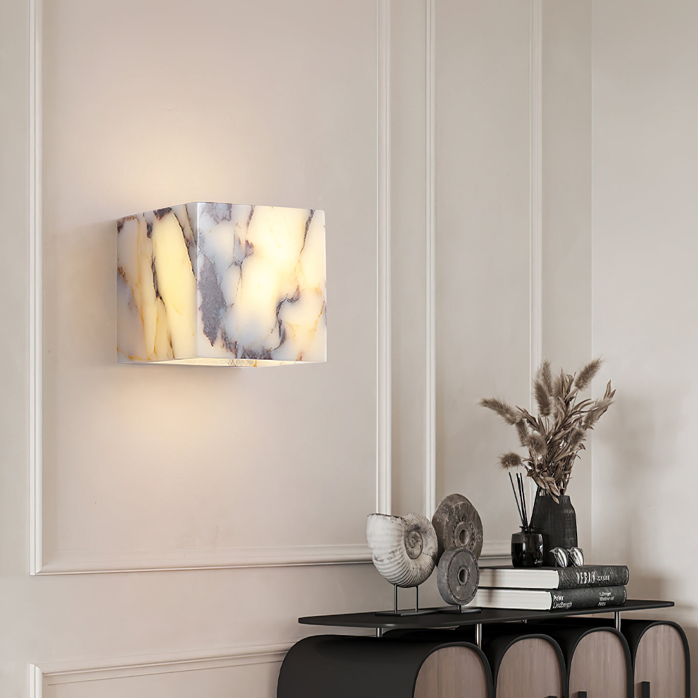 Square Marble Wall Lamp | Souliia