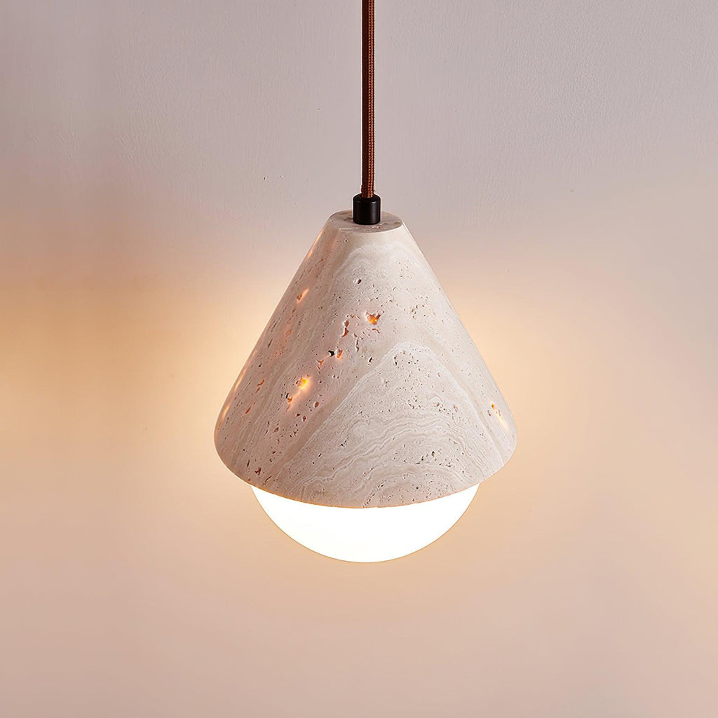 Travertine Pendant Light | Souliia