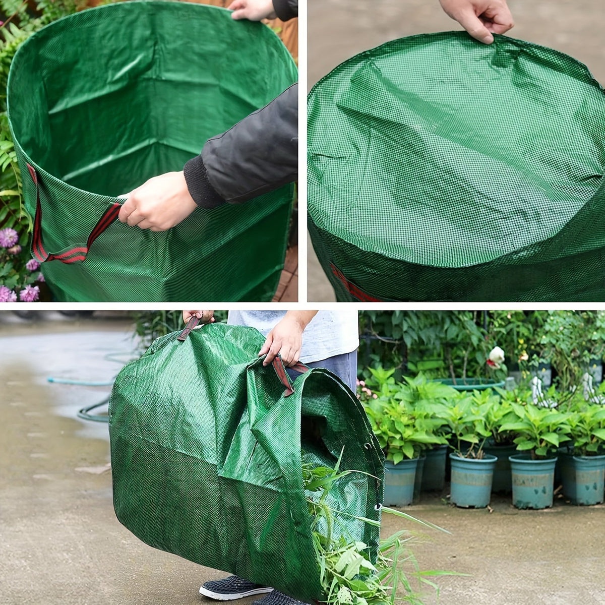 YardFlex Heavy-Duty Garden Bag — 120L Capacity, Reinforced Carry Handles