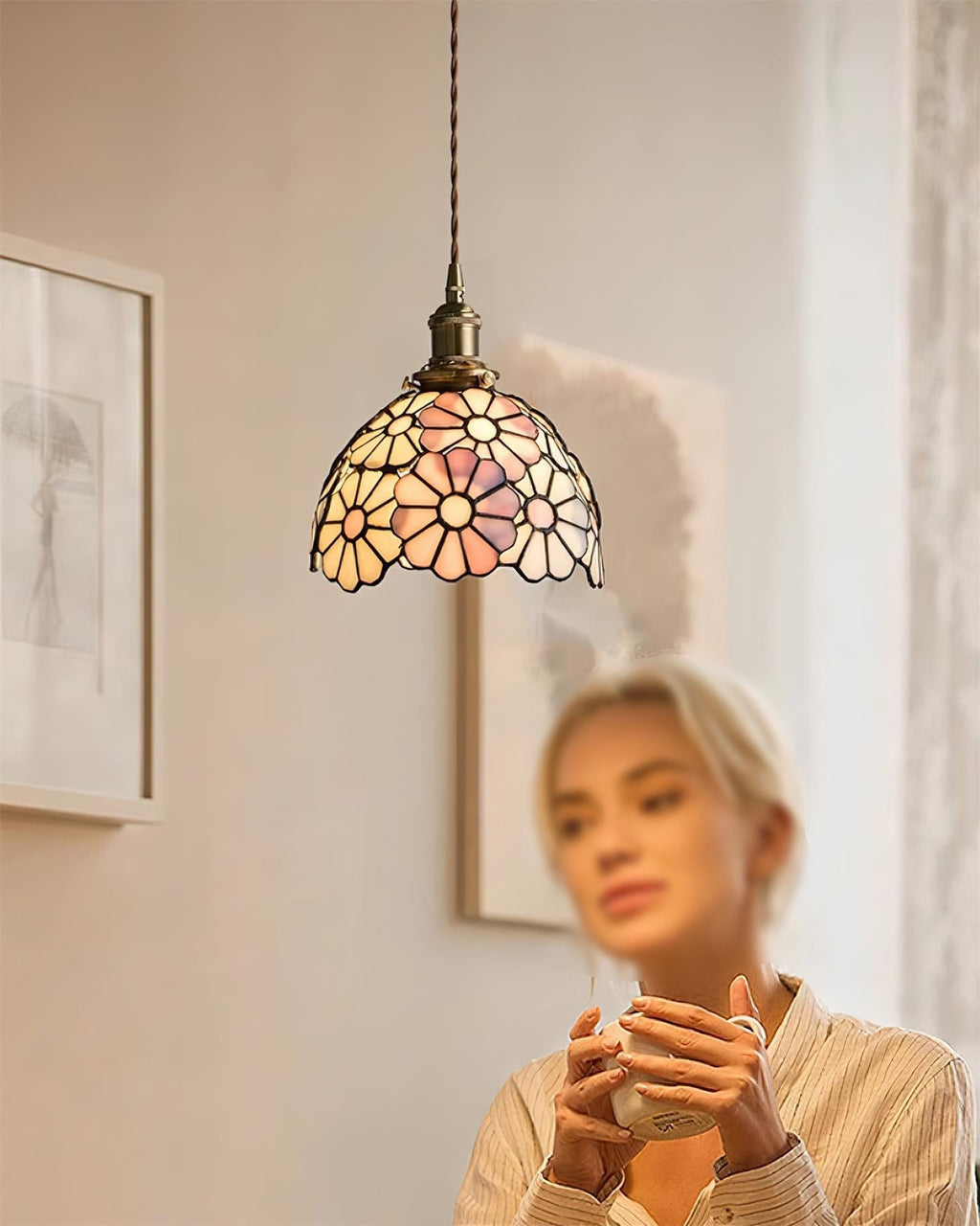 Suka Floral Plug In Pendant Lamp | Souliia
