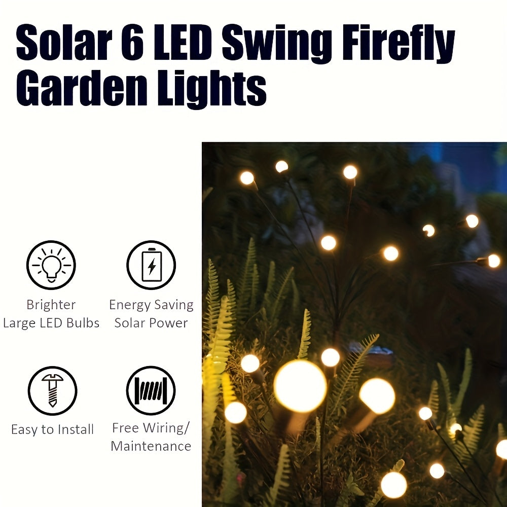 Nightflare Solar LED Firefly Ground Lights — 6/8/10 LED Configurations