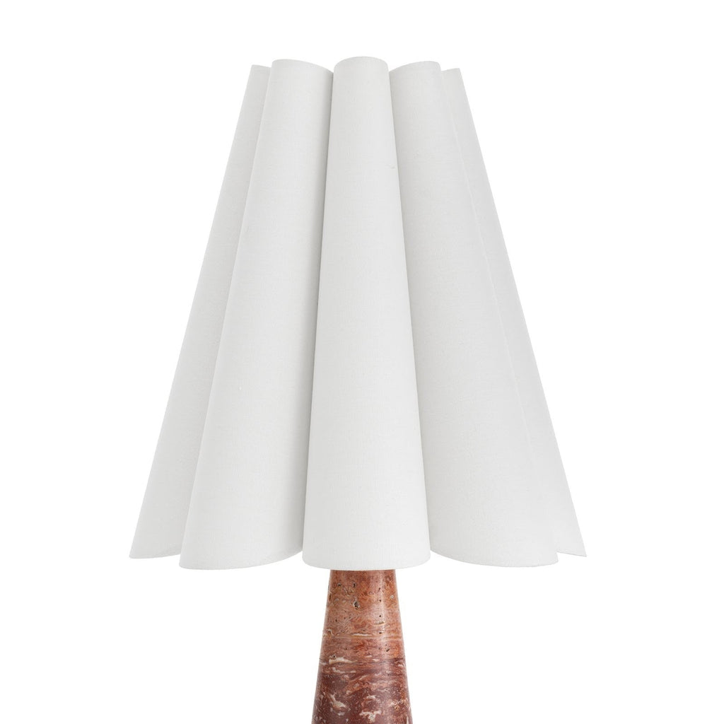 Shadon Marble Pleated Table Lamp | Souliia