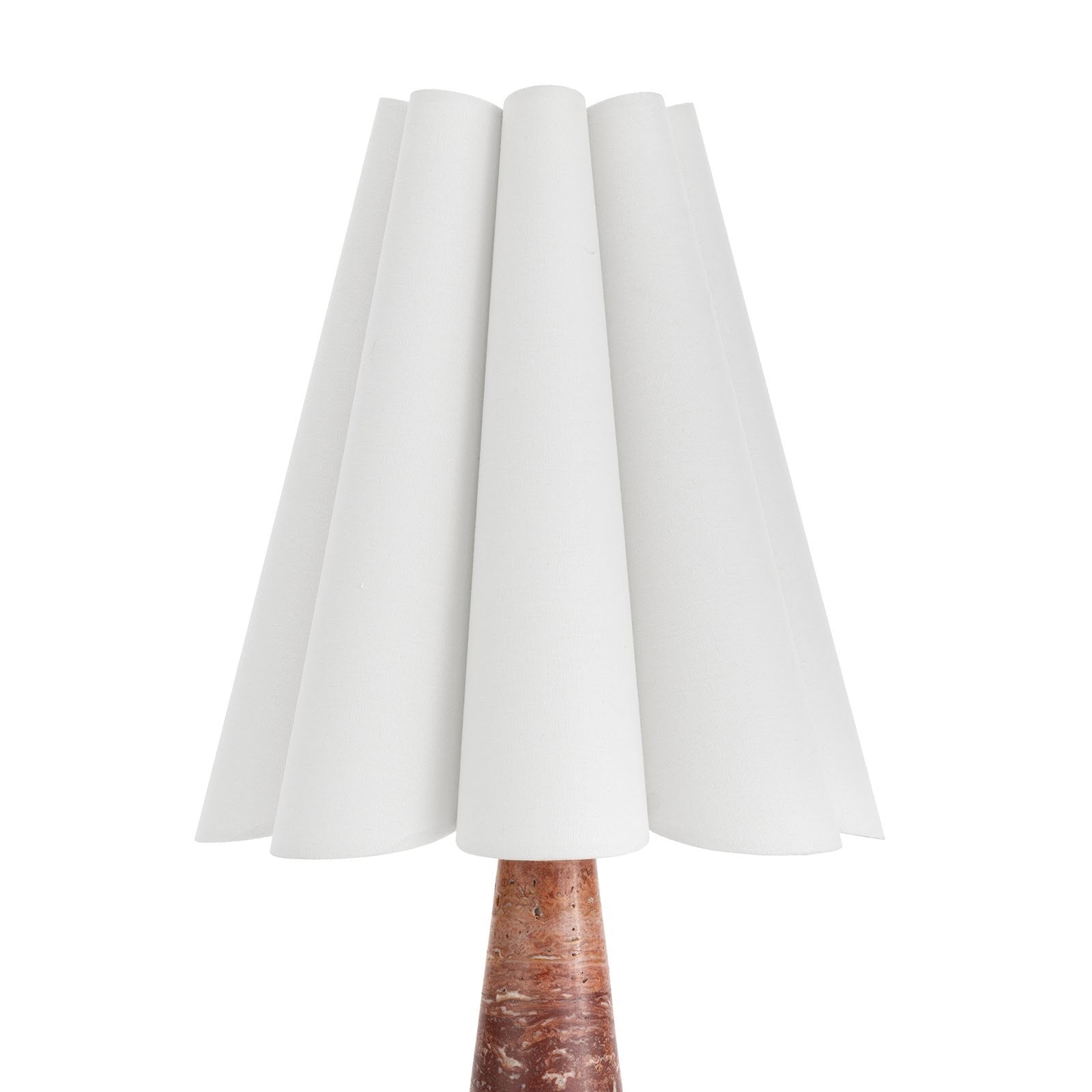 Shadon Marble Pleated Table Lamp | Souliia