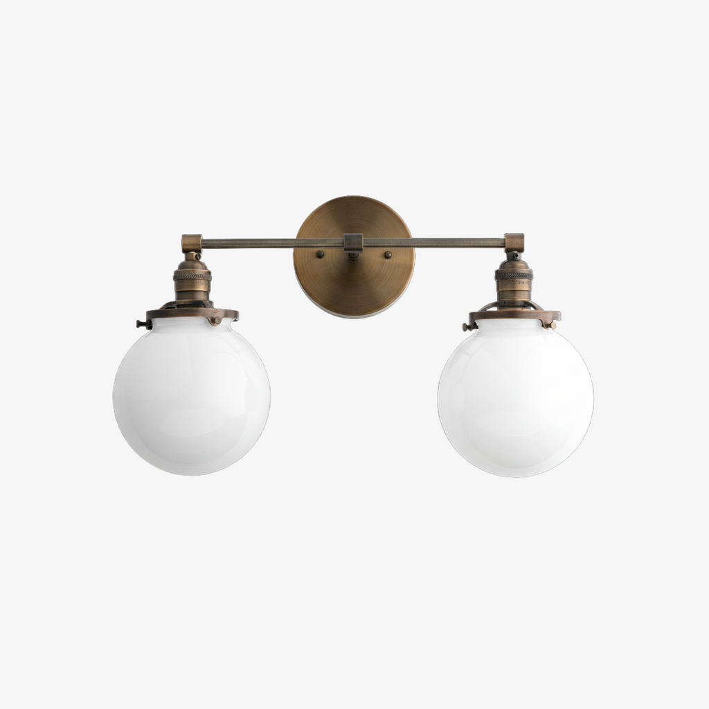 Lumio Globe Geometric Linear Vanity Light – Modern Bathroom Wall Fixture for Mirror and Sink Areas | Souliia