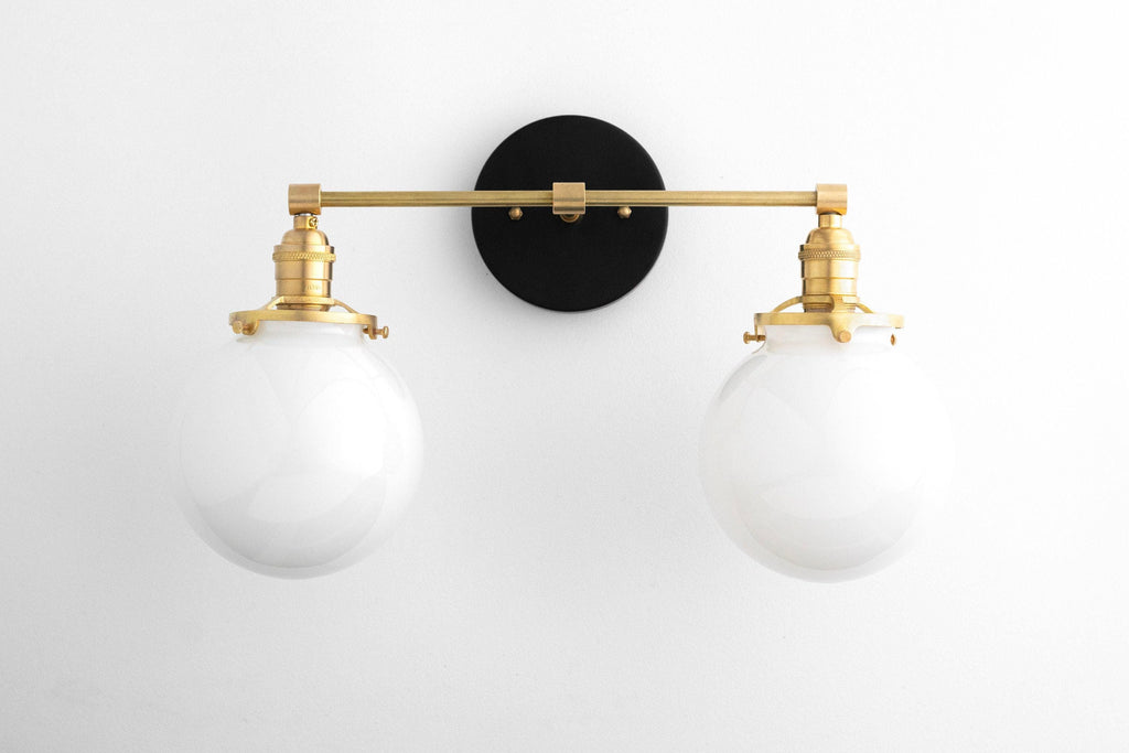 Lumio Globe Geometric Linear Vanity Light – Modern Bathroom Wall Fixture for Mirror and Sink Areas | Souliia