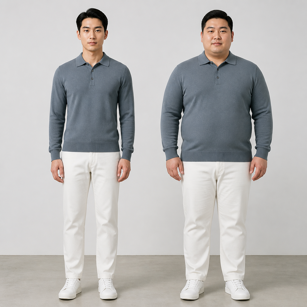 ValorWeave – Tailored Knit Polo with Spread Collar & Button Placket - Souliia