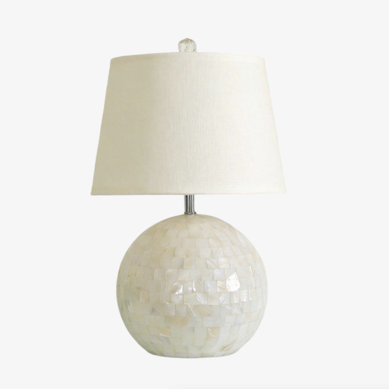 Soft Shade Crafted Table Lamp with Coastal Farmhouse Style for Living Room Decor | Souliia
