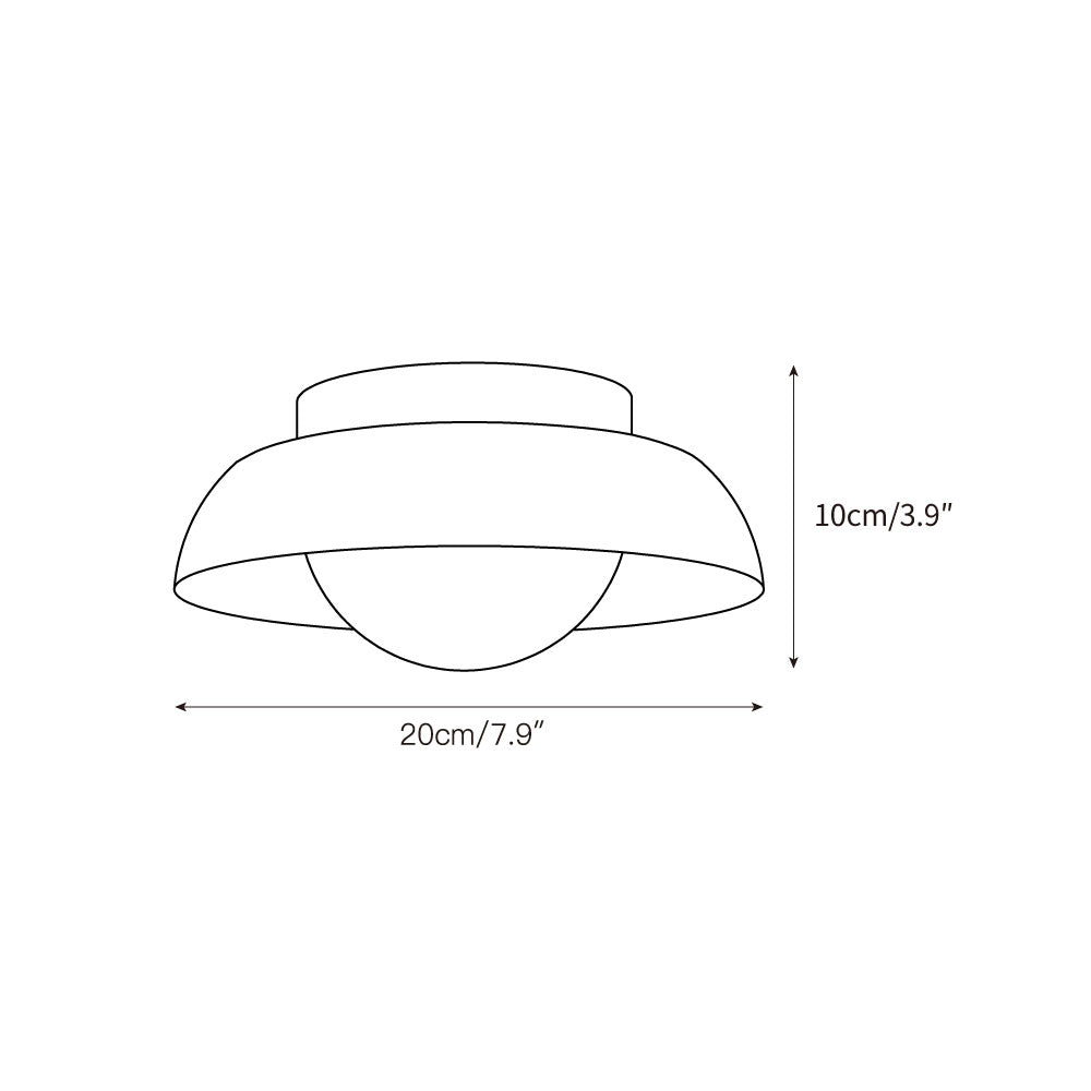 Lampada da soffitto Piedra in travertino | Souliia
