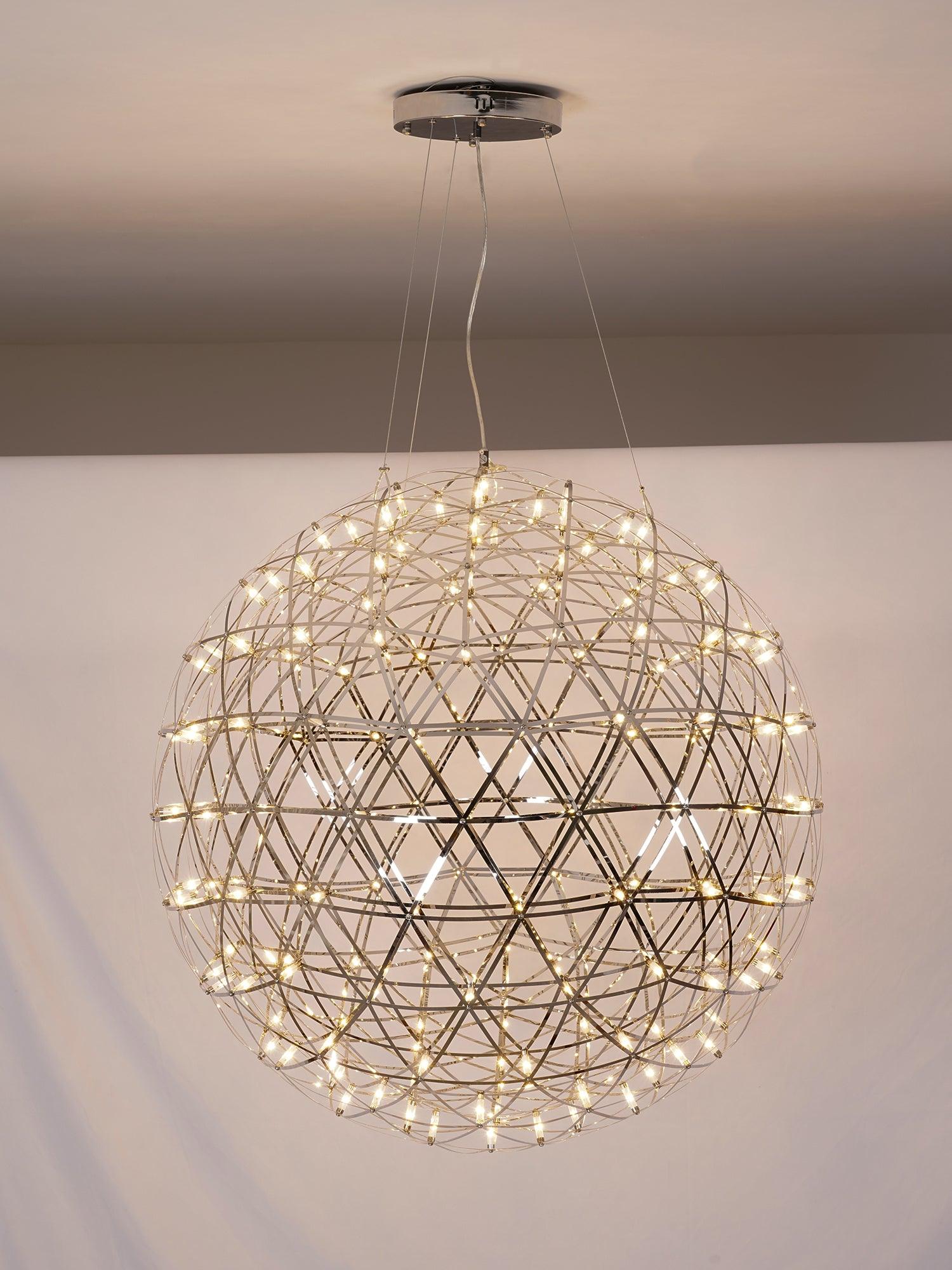 Silver Spark Ball Pendant Light | Souliia