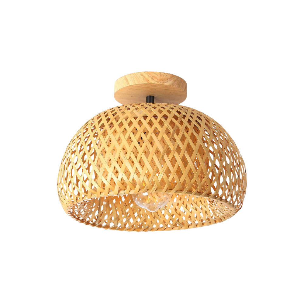 The Luminous Refuge Bamboo Ceiling Light | Souliia