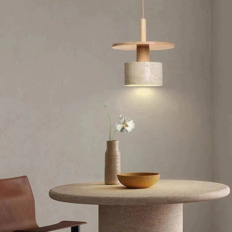 Travertine Vintage Retro Style Pendant Light | Souliia