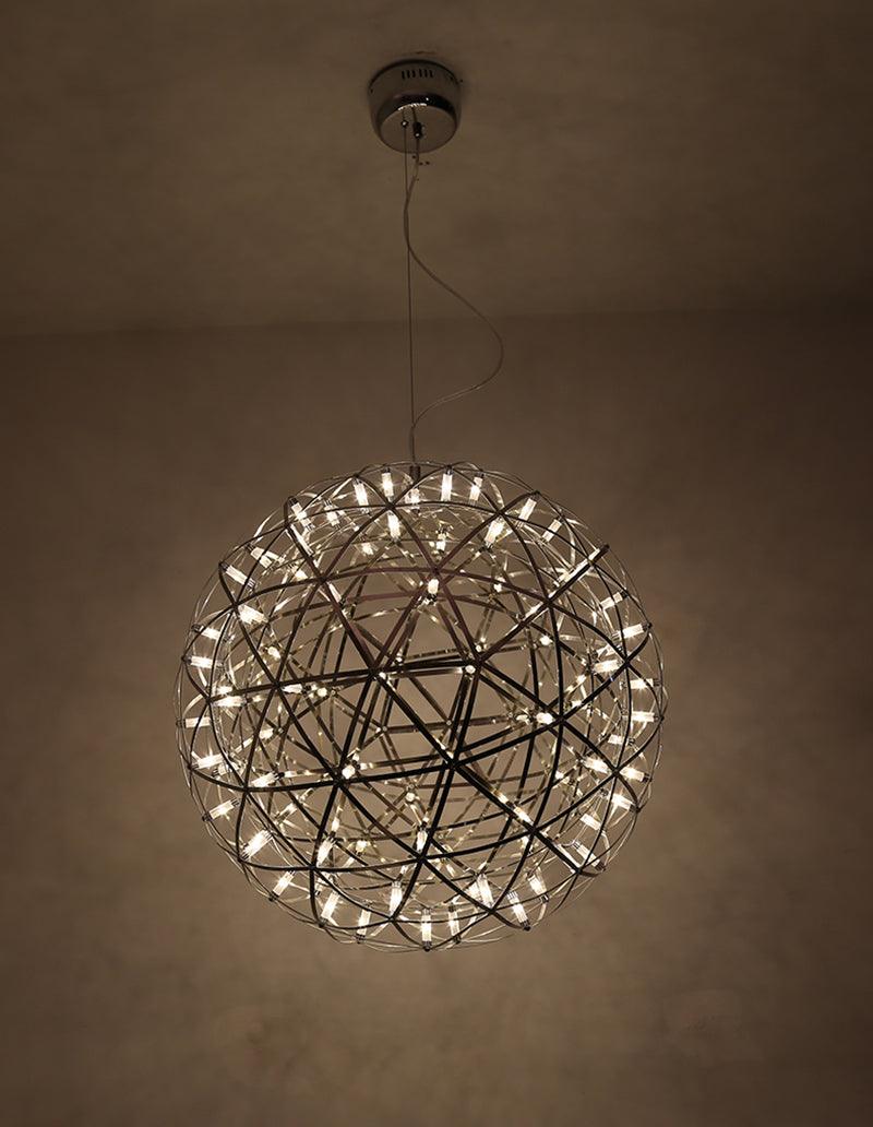 Silver Spark Ball Pendant Light | Souliia