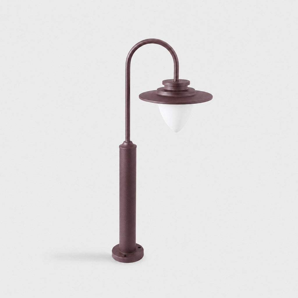 Lampada da giardino per esterni con attacco E27, lampada a paletto curva per vialetti, patii e bordure paesaggistiche | Souliia